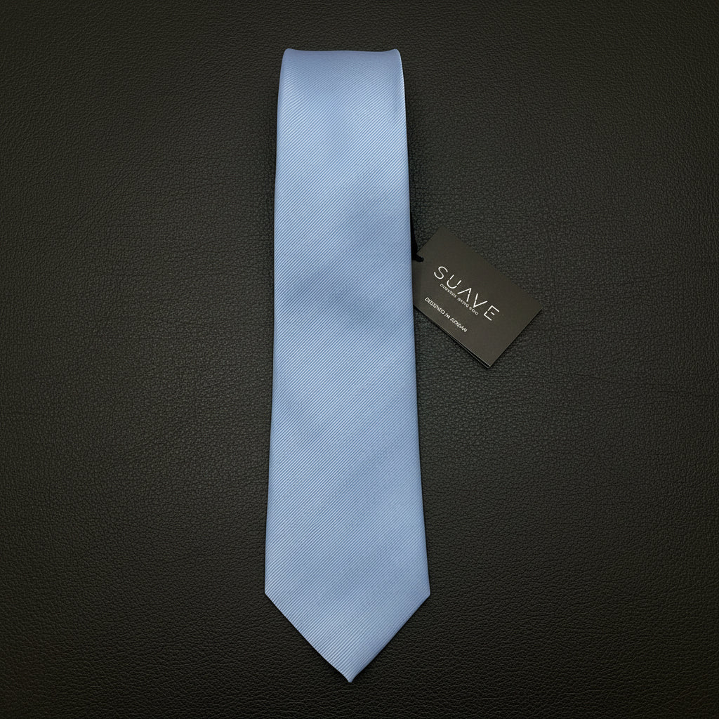 Basic Light Blue Woven tie