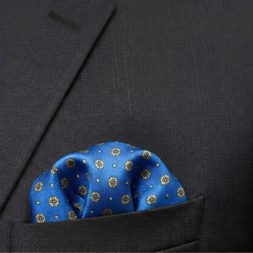 Printed Silk Pocket Square