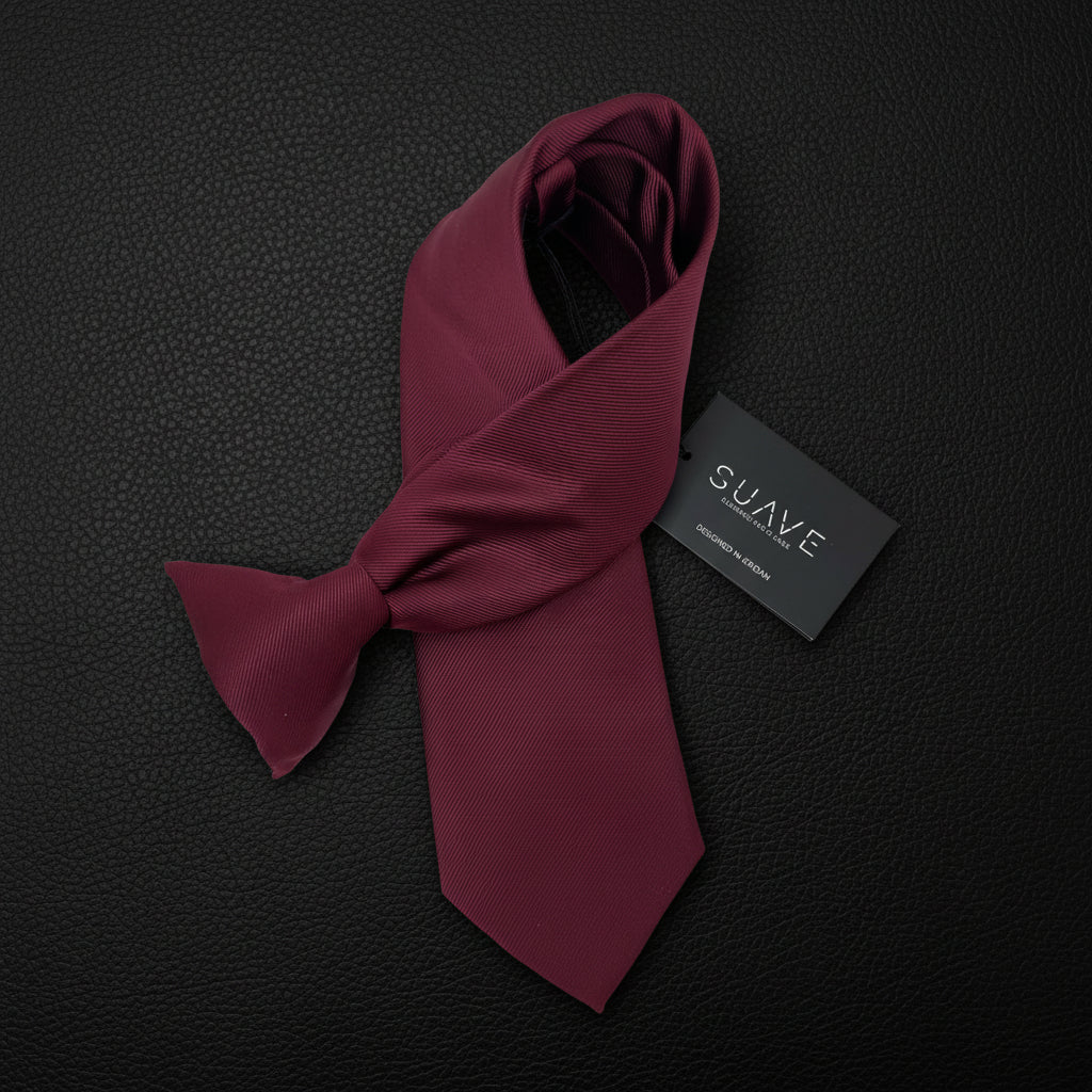 Basic Burgundy Woven tie