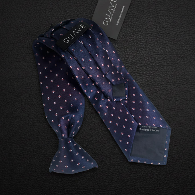 Standard MultiColor - Navy with red/white twin dots