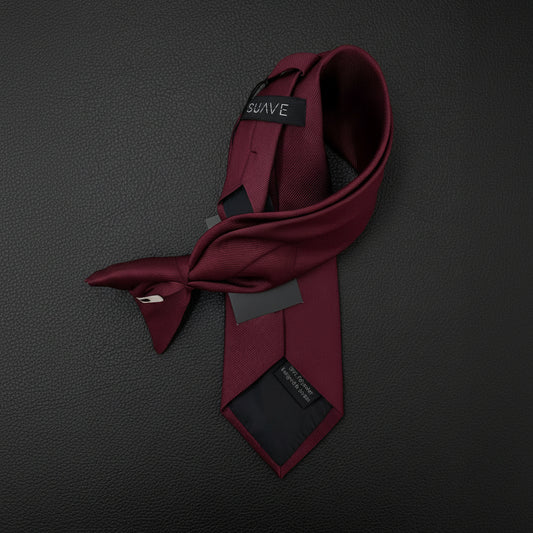 Basic Burgundy Woven tie