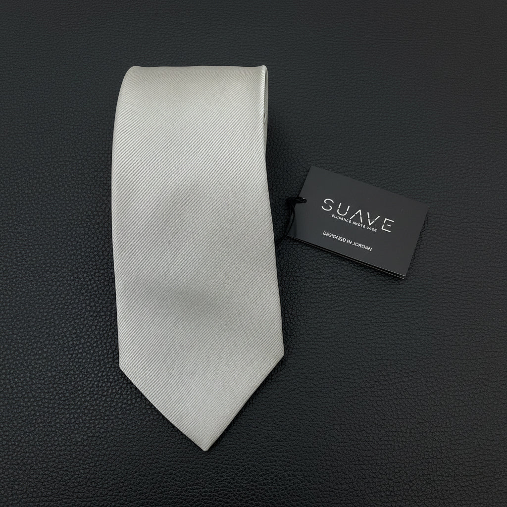 Basic Beige / off-white Woven tie
