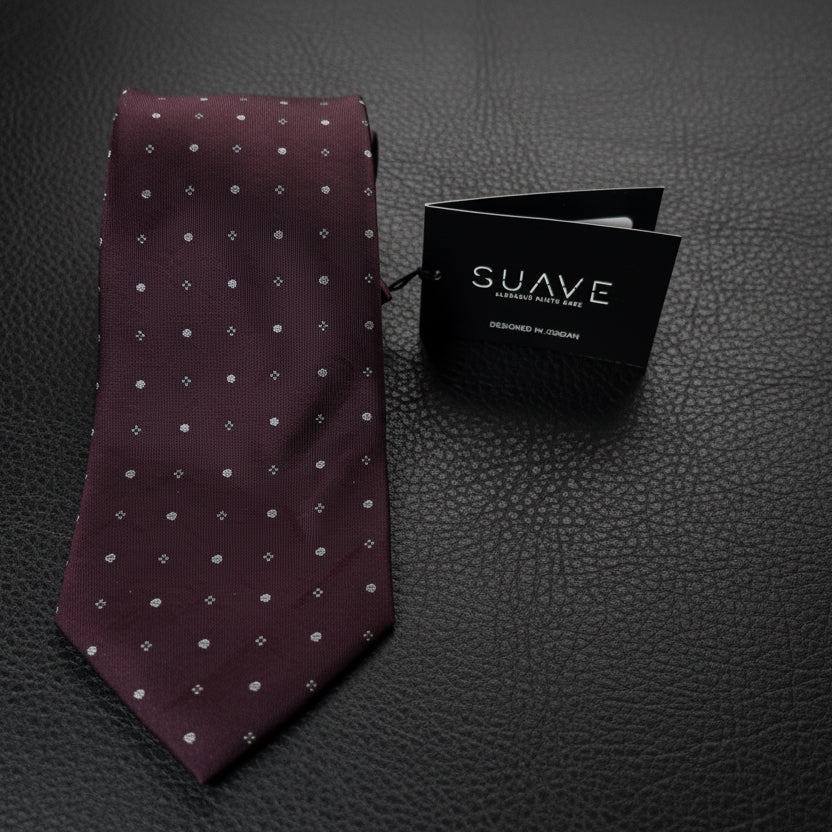 Standard MultiColor - Dark Burgundy with Silver Dots