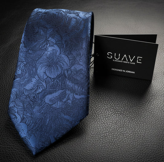 Luxury Woven Silk - Midnight Bloom