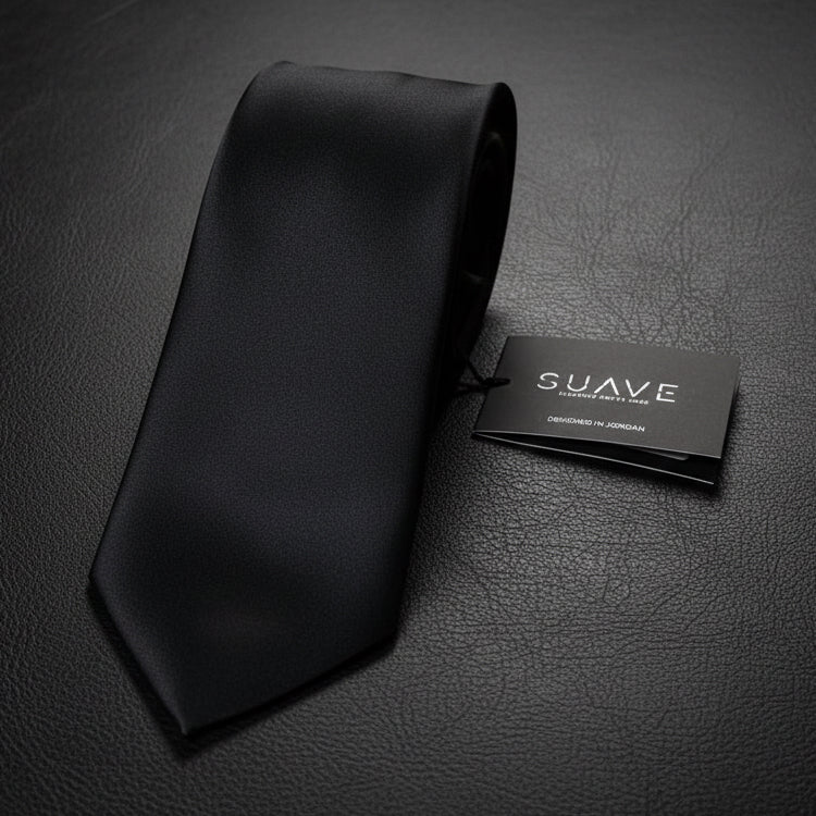 Basic Solid Tie - Black