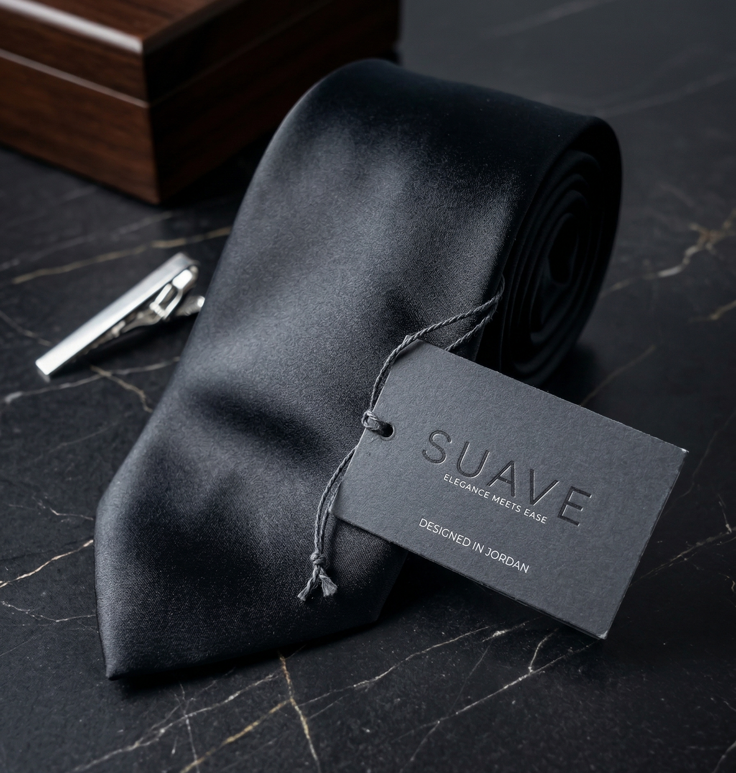 Basic Solid Tie - Black
